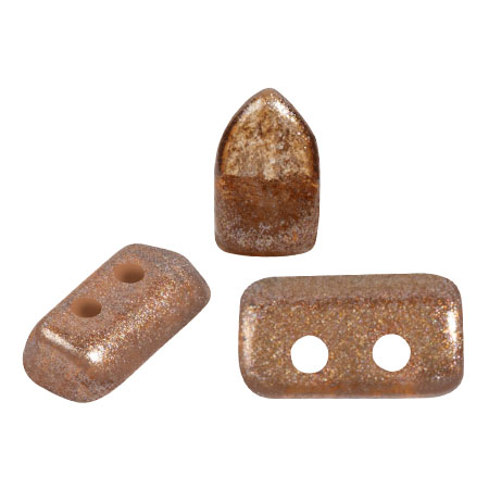 2x5mm Glass beads Piros® by Puca® - Riviera Mocca x10g
