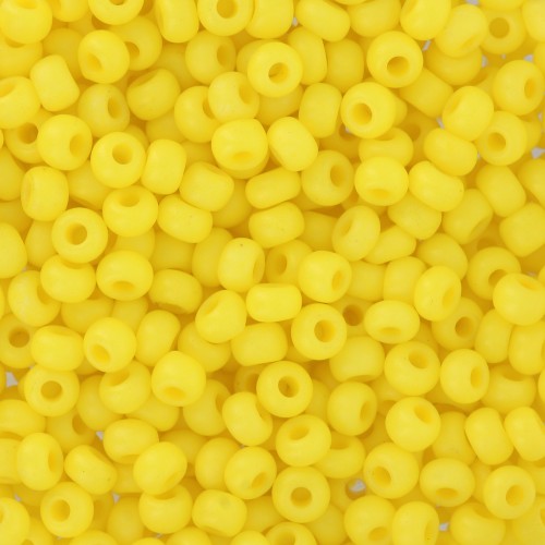 Preciosa Seed beads 8/0 3 mm - Terra Intensive - Yellow Mat x20g