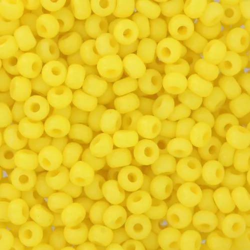 Preciosa Seed Beads 8/0 3 mm - Terra Intensive - Yellow Matte x20g