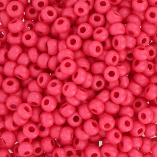 Preciosa Seed Beads 8/0 3 mm - Terra Intensive - Red Matte x20g