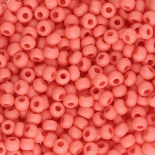 Preciosa Seed Beads 8/0 3 mm - Terra Intensive - Matte Orange x20g