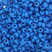 Preciosa Seed beads 8/0 3 mm - Terra Intensive - Blue Mat x20g|raw }}