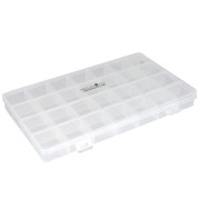 22.5x13cm Storage box for beads and supplies with 28 compartments x1|raw }}