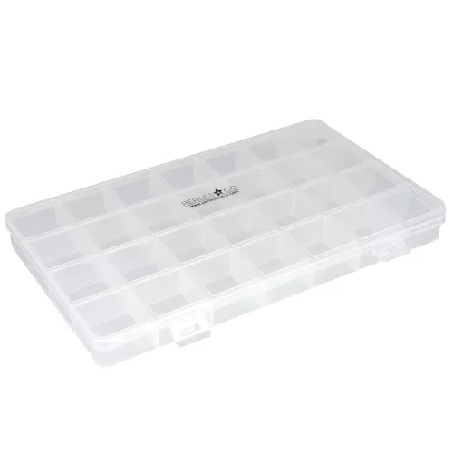22.5x13cm Storage box for beads and supplies with 28 compartments x1