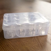 15.5x11.5cm Storage case for beads and supplies with 12 boxes x1