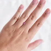 6.1x4.2mm Pear-cut Padparadscha sapphire - 0.60 cts x1