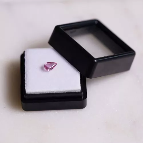 6.2x3.9mm Pear-cut Padparadscha sapphire - 0.45 cts x1