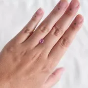 6.9x4.9mm Pear-cut Padparadscha sapphire - 0.80 cts x1