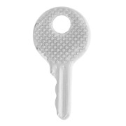 15x8mm Stainless steel 304L textured round key Charm x1|raw }}