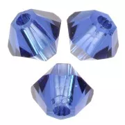 3mm PureCrystal 5328 crystal bicones - Reinvented Dark Sapphire x50