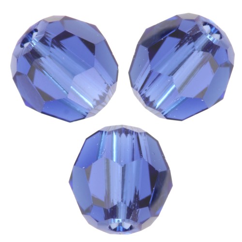 4mm Round beads PureCrystal 5000 - Reinvented Dark Sapphire x20