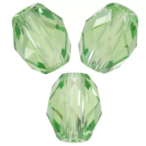 5x4mm Olives Briolettes PureCrystal 5044 olive beads - Reinvented Peridot x10