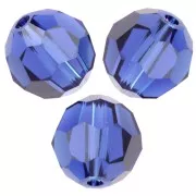 PureCrystal 5000 8 mm Round Bead - Reinvented Dark Sapphire x1