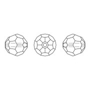 PureCrystal 5000 8 mm Round Bead - Reinvented Dark Sapphire x1