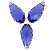 13x6.5mm PureCrystal 6010 Drop - Reinvented Dark Sapphire x1|raw }}