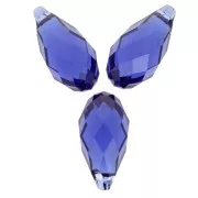 13x6.5mm PureCrystal 6010 Drop - Reinvented Dark Sapphire x1