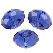 PureCrystal 5040 8 mm Flat Round Bead - Reinvented Dark Sapphire x1