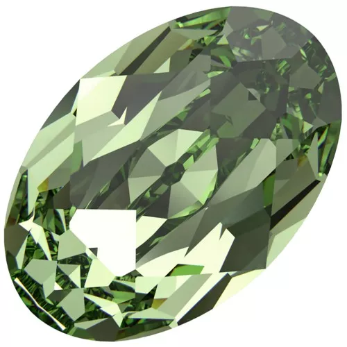6x4mm Cabochon PureCrystal 4120 - Reinvented Peridot x1