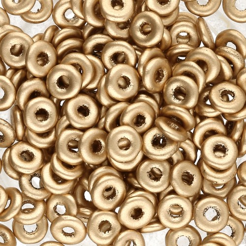 O Bead 4 mm Gold Mat x5g