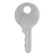 25x12.5mm 304L stainless steel Round textured key pendant x1