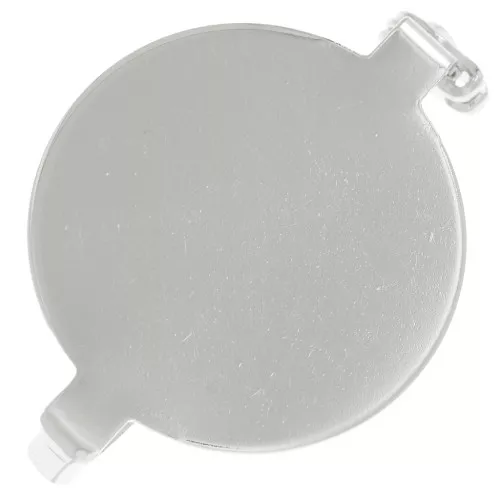 Stainless steel brooch base with tray for 20mm cabochon x1