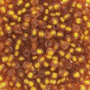 Miyuki Seed beads 11/0 2422F - Silver Lined Mat Topaz x8g