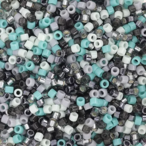 Mix Miyuki Delica 11/0 - Green Mist x8g