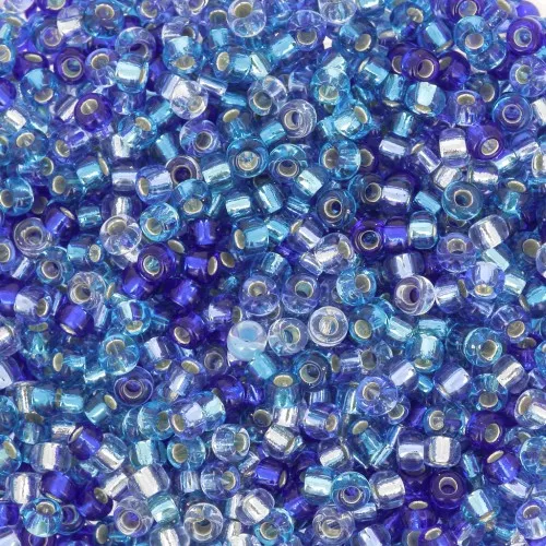 Seed beads mix Miyuki 11/0 Blue Sparkle x8g