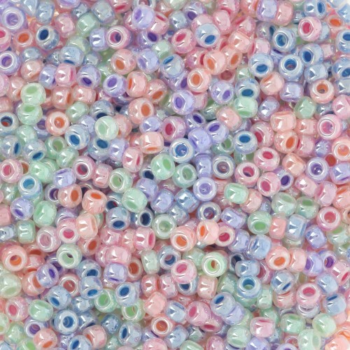 Seed beads mix Miyuki 11/0 - Ceylon Happy Rainbow x8g