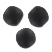 Jet - Round beads 4mm Jet Mat x50 Round beads 4mm Jet Mat x50