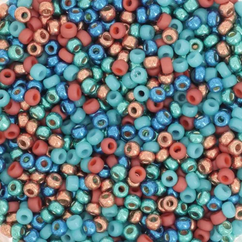 Seed beads mix Miyuki 11/0 Blue Corals x8g