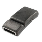 Magnetic clasp 28x14 mm for 10mm Lace black nickel x1|raw }}