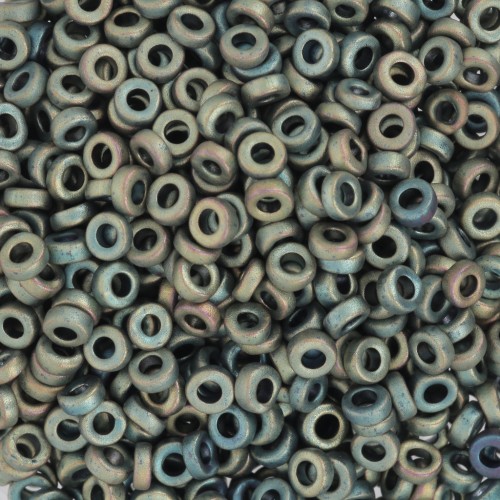 3mm Spacer Miyuki SPR3-2008 - Mat Metallic Patina Iris x10g