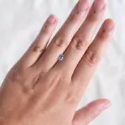 6.4x4.6mm Oval Aquamarine - 0.55 cts x1