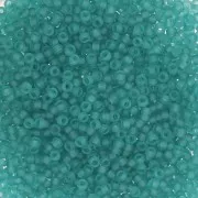 Seed beads Miyuki 15/0 2405F - Transparent Teal Mat x8g