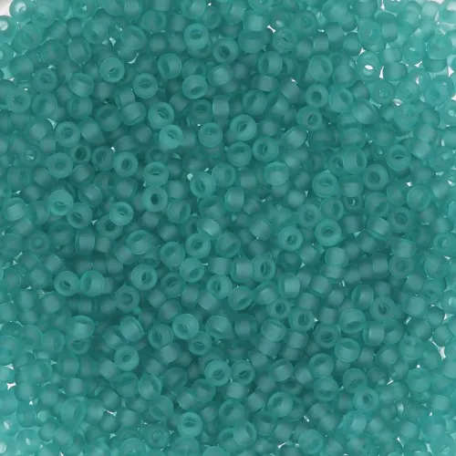 Seed beads Miyuki 15/0 2405F - Transparent Teal Mat x8g