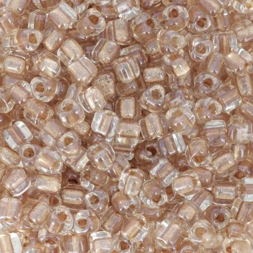 Miyuki 8/0 Triangle TR8-1522 - Sparkling Honey Beige Lined Crystal x8g