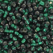 Miyuki 8/0 Triangle TR8-1806 - Dark Green Silver Lined x8g