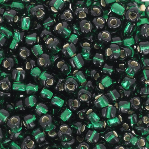 Miyuki 8/0 Triangle TR8-1806 - Dark Green Silver Lined x8g