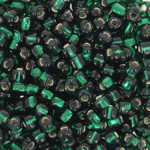 Miyuki 8/0 Triangle TR8-1806 - Dark Green Silver Lined x8g