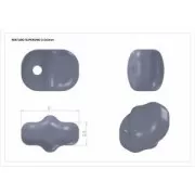 SuperUno 2.5x5mm Green Turquoise x10g