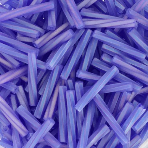 12mm Bugles Twist Miyuki TW2012-0151FR - Transparent Cobalt Mat AB x10g