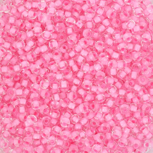 Preciosa Seed beads 11/0 2 mm - Terra Pink Lined x20g
