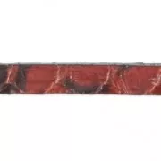 Leather lace 5x2.4mm Brown Snake x30cm