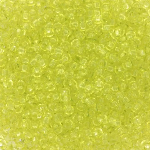 Preciosa Seed Beads 11/0 2 mm - Solgel - Green 2 Dyed Crystal x20g