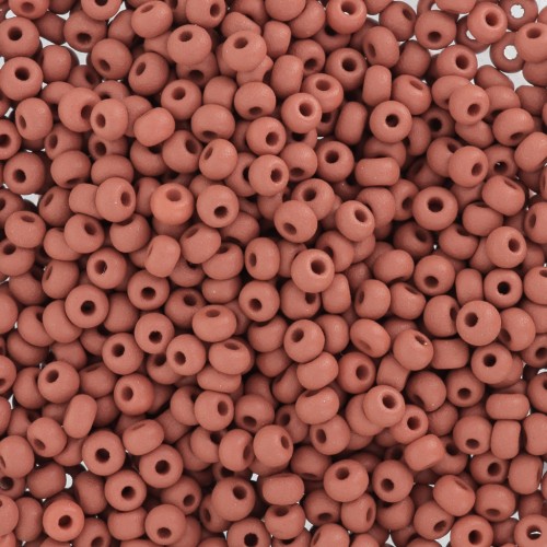 Preciosa Seed Beads 11/0 2 mm - Permalux Brown Matte x20g