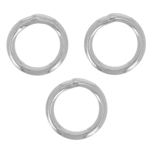 5x0.7mm Closed jumprings - Silver Tone x25