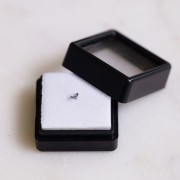 3mm Round cut grey spinelle - 0.11 cts x1