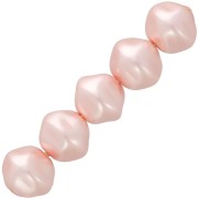 10mm Pearly irregular baroque beads - Light rose x15|raw }}