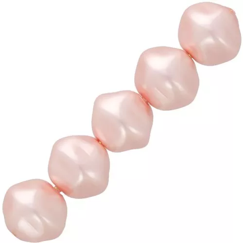 10mm Pearly irregular baroque beads - Light rose x15